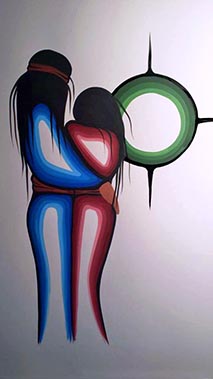 Love door Ojibwe kunstenares Simone McLeod